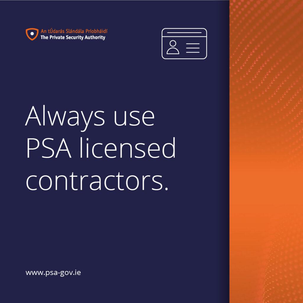 PSA licensed contractor